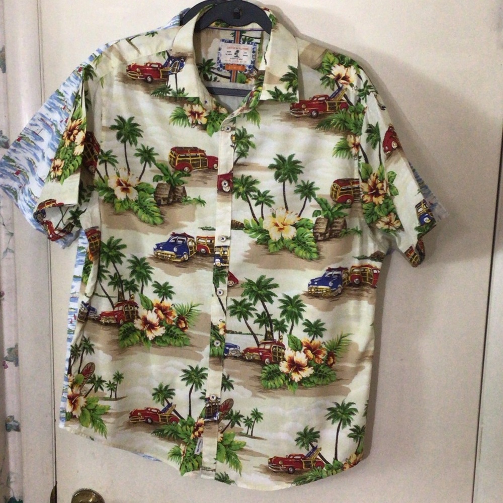 Pair of Denim & Flower cotton short sleeve shirts
